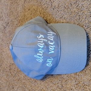 CC exclusives baseball cap embroidered "aways on vacay"
